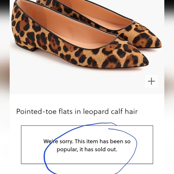 J. Crew Leopard Pattern Flats Size 8.5 with bonus leopard-print wristlet - Picture 3 of 12
